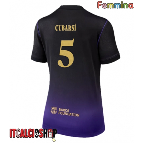 Barcelona Pau Cubarsi #5 Seconda Maglia Femmina 2026-27 Manica Corta